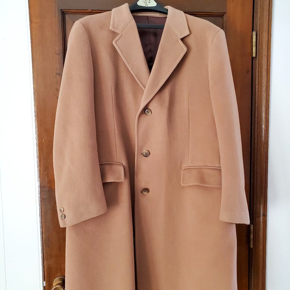 Men's Long Cashmere Overcoat